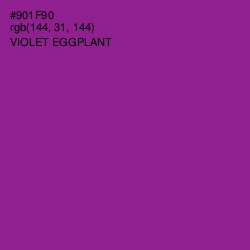 #901F90 - Violet Eggplant Color Image